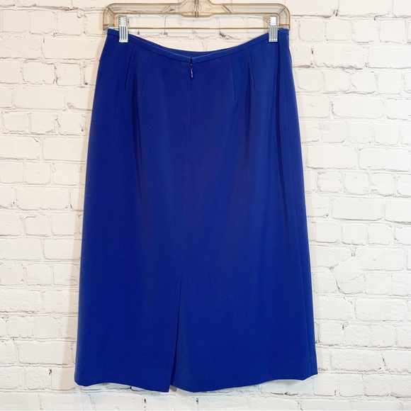 Kasper Navy Blue long pencil skirt size 8P - Picture 4 of 7